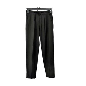 Zara Basics Black Drawstring Pants with Pockets